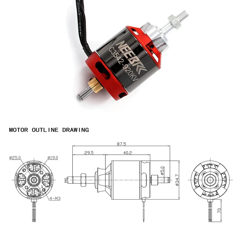 1/2/4PCS 3542 920KV 1400KV Out - Drone Battery 4S incelemesi ve fiyatı