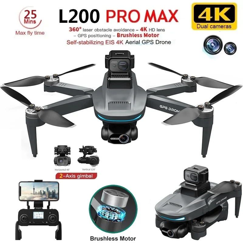 L200 PRO MAX Drone 4K 2-Axis P - Drone Battery Case incelemesi ve fiyatı