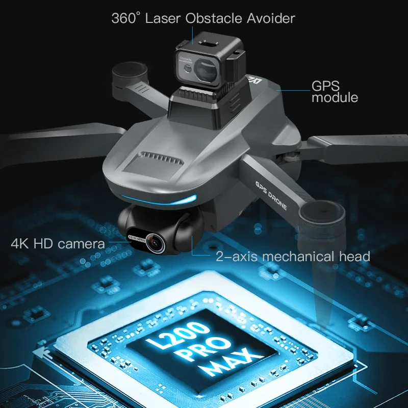 L200 PRO MAX Drone 4K 2-Axis P - Drone Battery Case incelemesi ve fiyatı