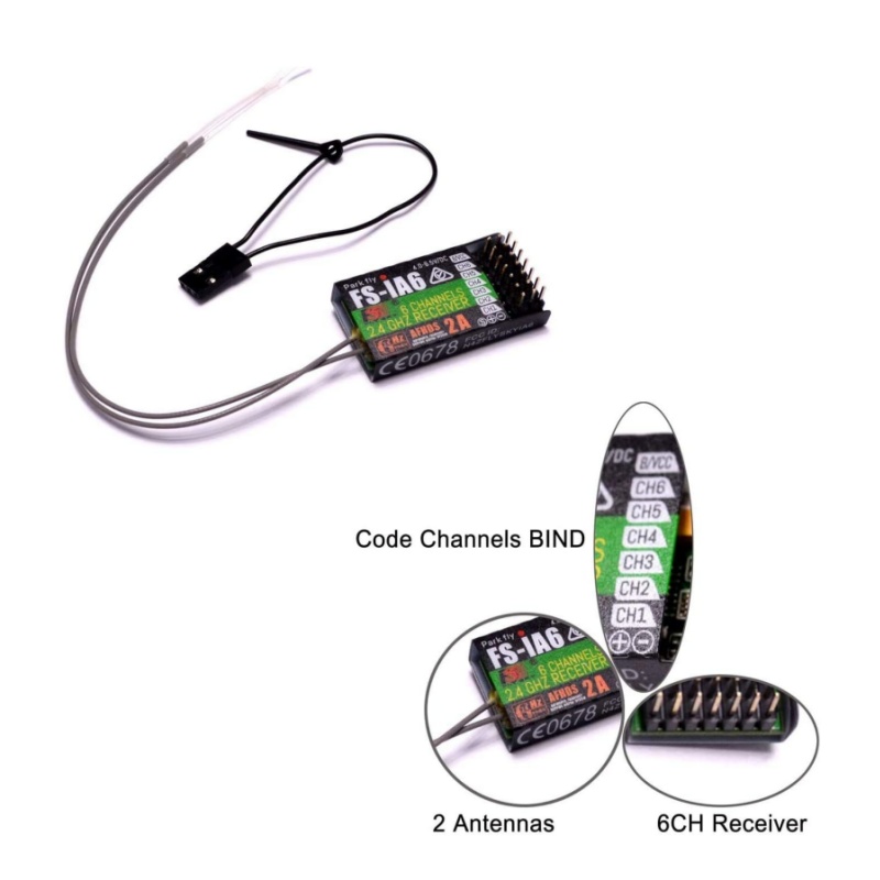 Flysky FS-IA6 Receiver 6CH Dua - Drone Battery Plate incelemesi ve fiyatı