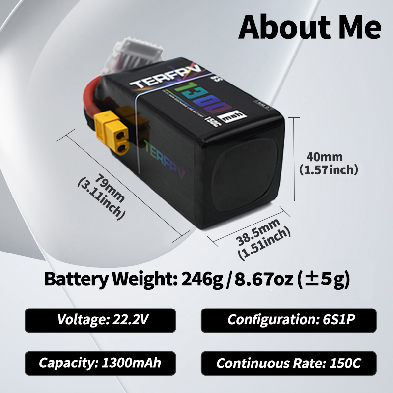 TERFPV Lipo Battery 6S 22.2V 1 - Drone Battery Plate incelemesi ve fiyatı