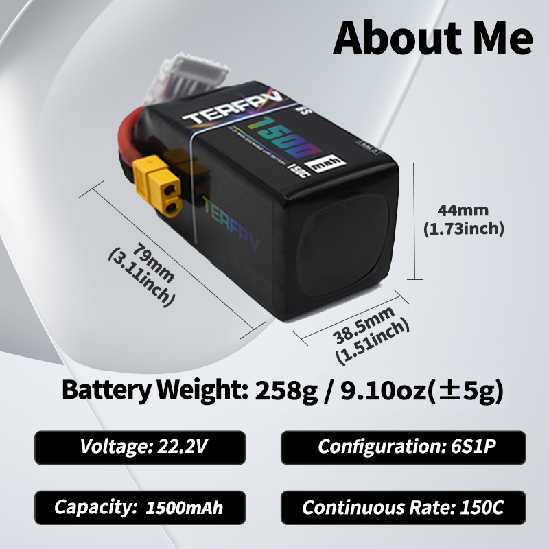TERFPV Lipo Battery 6S 22.2V 1 - Drone Battery Plate incelemesi ve fiyatı
