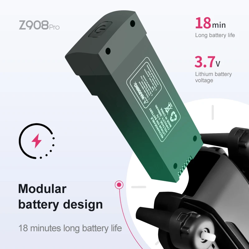 Z908 Pro Max Dron Battery 3.7V - Drone Battery Lipo incelemesi ve fiyatı