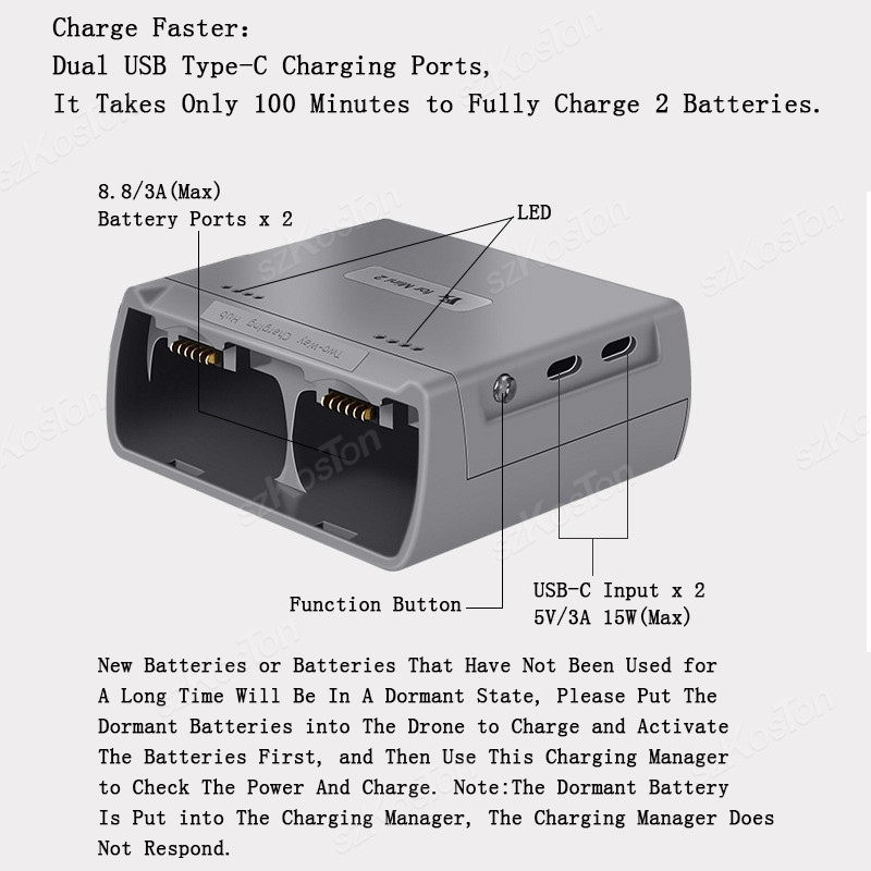 For DJI Mini 4K/MINI 2/Mini 2  - Drone Battery Smart incelemesi ve fiyatı