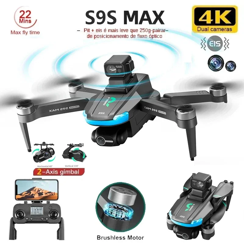 NEW S9S MAX MINI Drone 4K 2-Ax - Drone Battery Case incelemesi ve fiyatı
