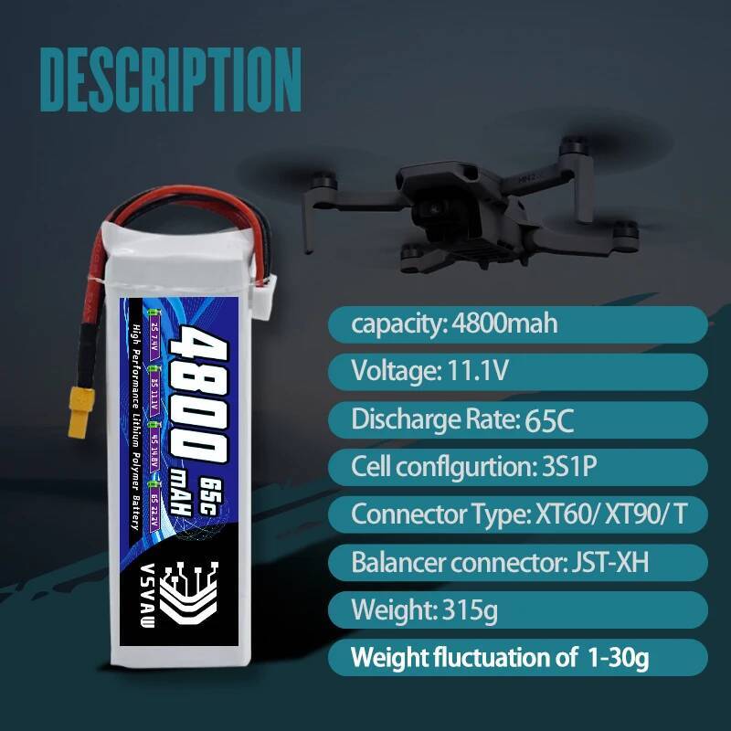 VSVAW 3S Lipo Battery for FPV  - Drone Battery Plate incelemesi ve fiyatı
