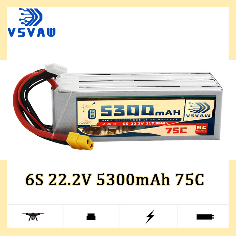 VSVAW 6S 5300mAh Lipo Battery  - Drone Battery Connector incelemesi ve fiyatı