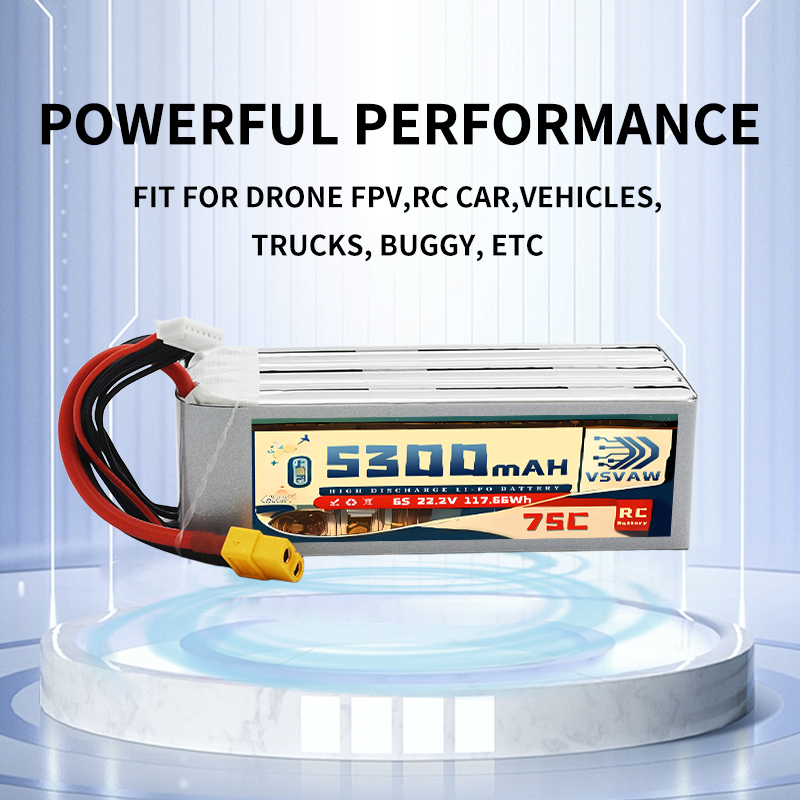 VSVAW 6S 5300mAh Lipo Battery  - Drone Battery Connector incelemesi ve fiyatı