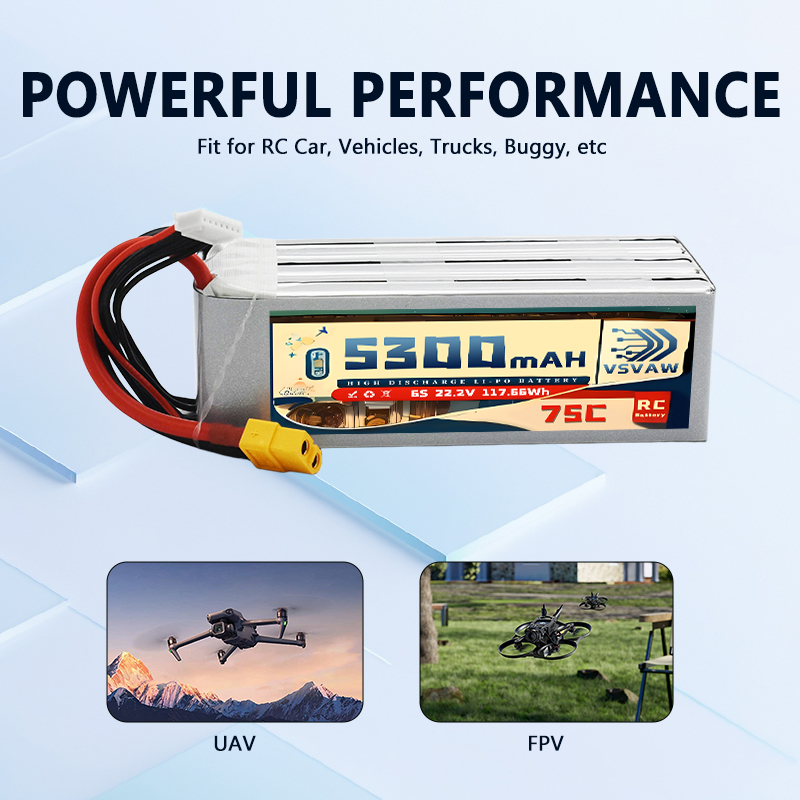 VSVAW 6S 5300mAh Lipo Battery  - Drone Battery Connector incelemesi ve fiyatı