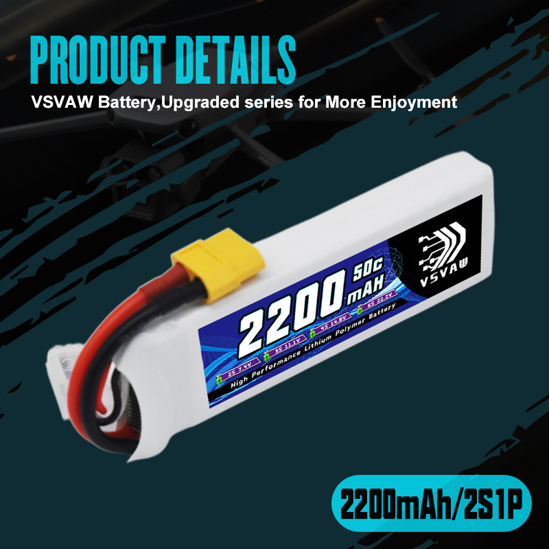 VSVAW 7.4V 2200mah 2S Drone Li - Drone Battery Plate incelemesi ve fiyatı