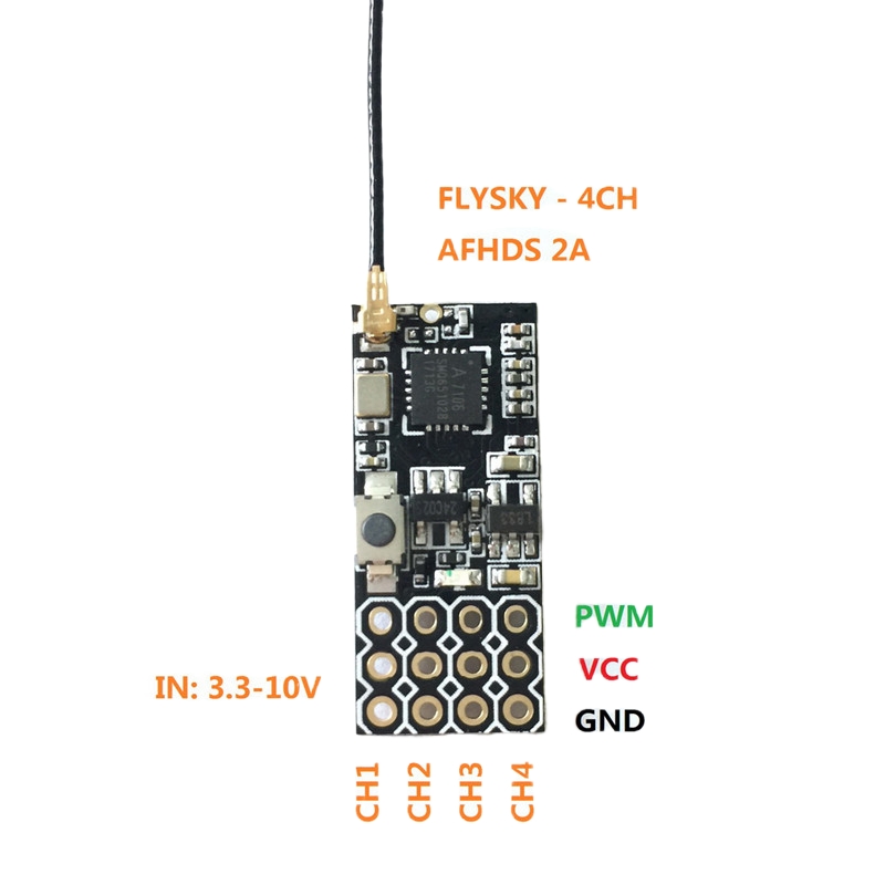 Flysky FS2A Mini Receiver 4CH  - Drone Battery Plate incelemesi ve fiyatı