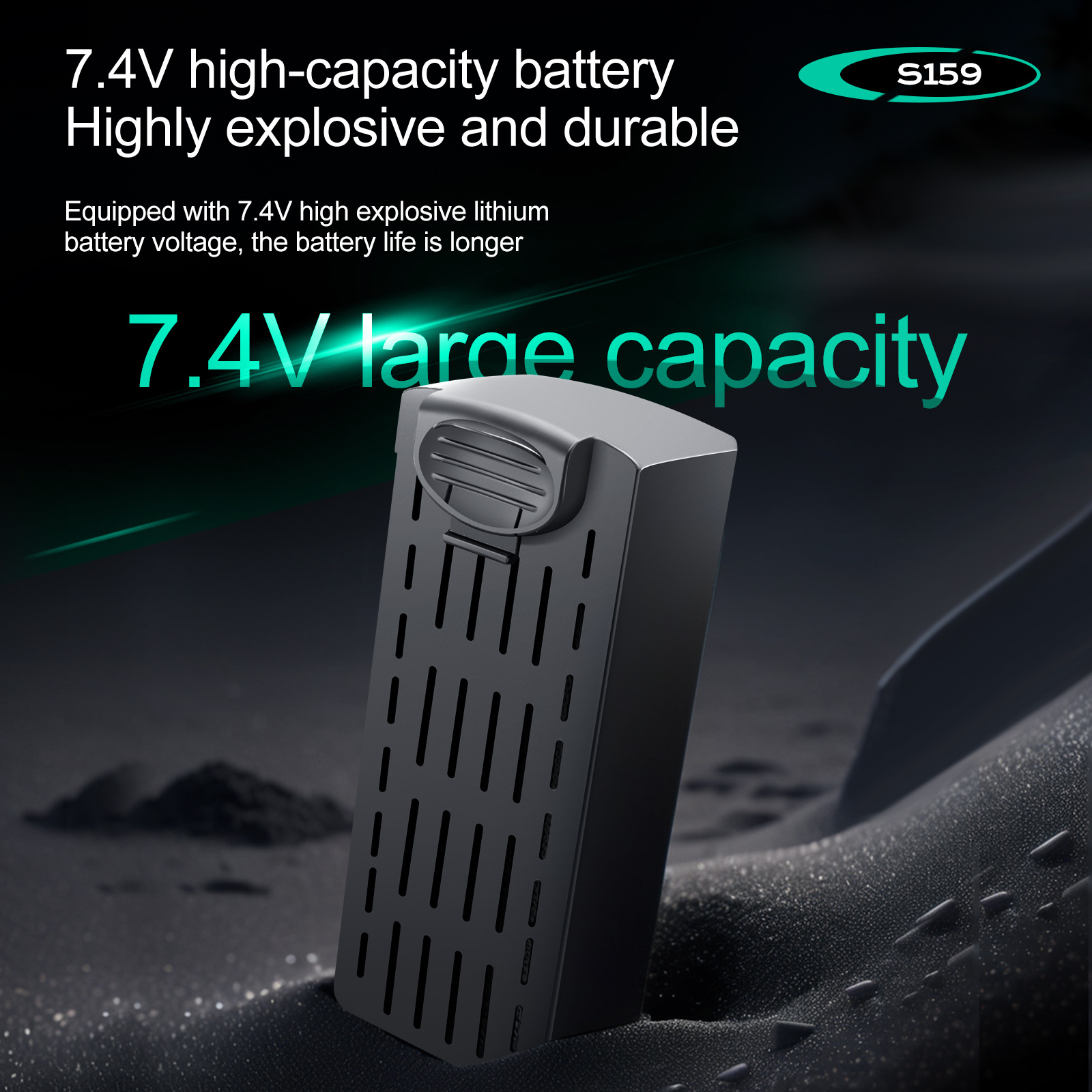 S159 Battery 7.4V 2200mAH S159 - Drone Battery Li-Ion incelemesi ve fiyatı