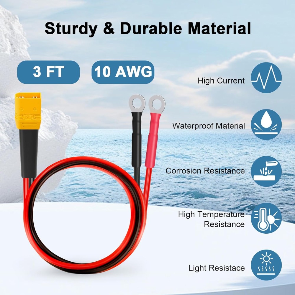 XT90 to O Ring Terminal Cable  - Drone Battery Connector incelemesi ve fiyatı