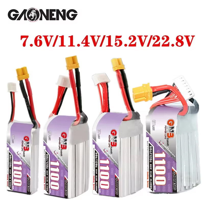 GNB 1100mAh 2S 3S 4S 6S 60C/12 - Drone Battery Connector incelemesi ve fiyatı