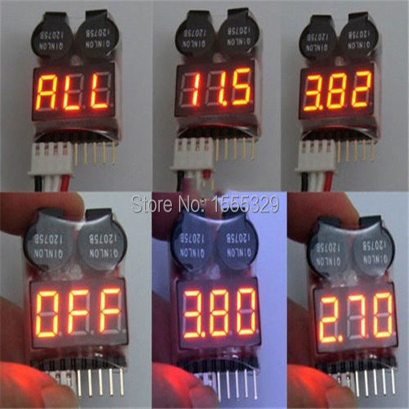 2Pcs 1S-8S LiPo Battery Voltag - Drone Battery Voltage Checker incelemesi ve fiyatı