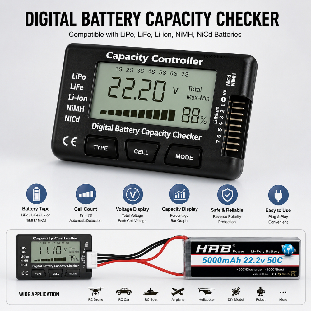 Handheld Battery Capacity Chec - Drone Battery Voltage Checker incelemesi ve fiyatı