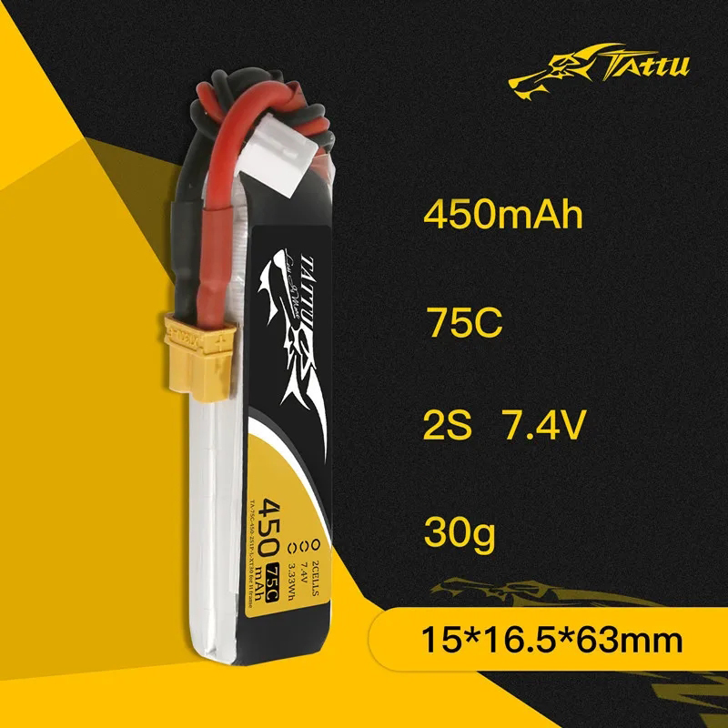 3Pcs NEW TATTU 450/500/550mAh  - Drone Battery Plate incelemesi ve fiyatı
