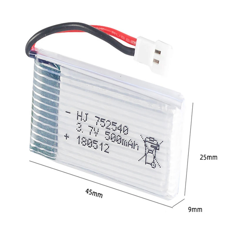 H31 Battery 3.7V 500mAh 752540 - Drone Battery Balance Charger incelemesi ve fiyatı