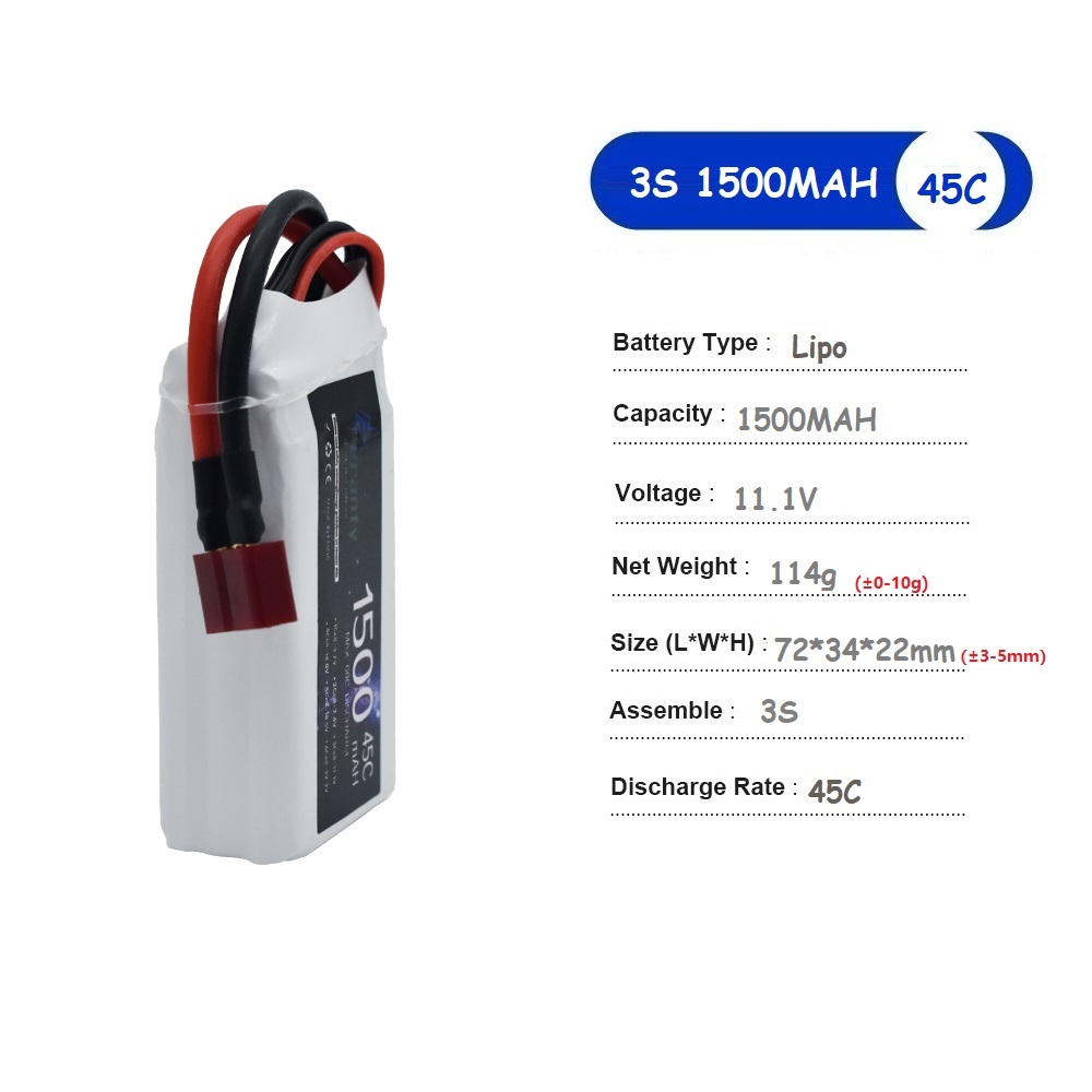 11.1V LiPo Battery 3S 1500mah  - Drone Battery 3S incelemesi ve fiyatı