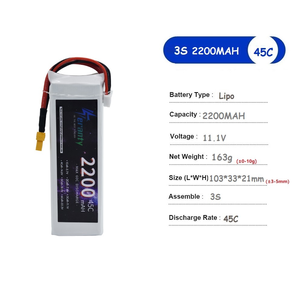 11.1V LiPo Battery 3S 1500mah  - Drone Battery 3S incelemesi ve fiyatı