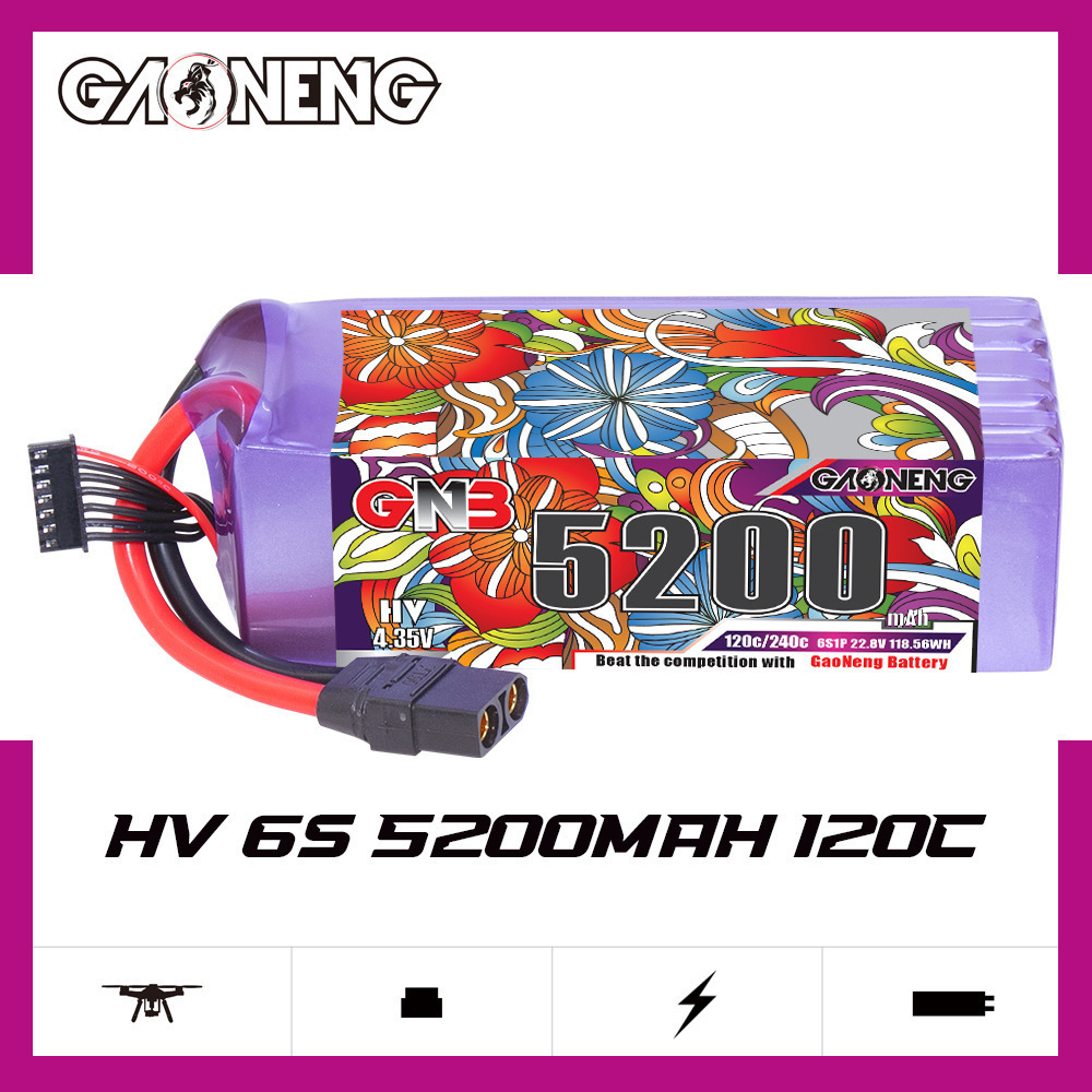 GNB Lipo Battery 6S 22.8V 3000 - Drone Battery Connector incelemesi ve fiyatı